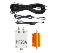 HF20A - Antena de cable de 20 m, receptor de onda corta de 1,5 a 30 MHz, amplificador para radioaficionado, estación QRP, alimentador equilibrado, techo de jardín