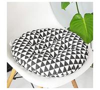 HFAFRZ Pack 2 Cojines para Silla, CojíN para Silla Interior Y Exterior Redondo, para Cocina,Cuarto,Sala,JardíN,Terraza,D,40x40cm