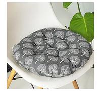 HFAFRZ Pack 2 Cojines para Silla, CojíN para Silla Interior Y Exterior Redondo, para Cocina,Cuarto,Sala,JardíN,Terraza,Q,50x50cm