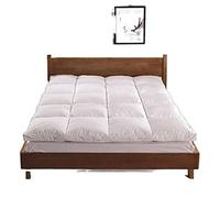 HFAFRZ Pluma De Ganso Blanco Topper De ColchóN Relleno, Almohadilla, Un Lujoso Producto para Dormir, 8cm De Espesor Lujo Pluma De Ganso Blanco ColchóN FutóN,150x200cm