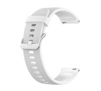 HFBZVAFC Correa de reloj de goma de silicona, pulsera de moda for hombres/mujeres, correa de reloj Universal de 22mm, pulsera de cambio rápido(White 1)