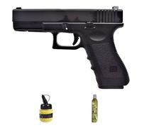 HFC HG 185 blowback Negra Green Gas (6 mm)| Pistola de Airsoft (Bolas de PVC) Calibre 6 mm + biberón 1000 Bolas 0,12g +Green Gas. Sistema Blowback