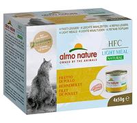 HFC Natural Light Meal - Comida para Gatos Adultos (Filete de Pollo 50 g x 4 Unidades, 200 g)
