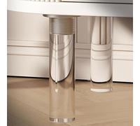 HFDASUENT 2 Patas de acrílico para Muebles, Transparente Patas de Gabinete Ajustables Pies Regulables para Sofás Pies Nivelador para Bricolaje para Sofá Estantes Escritorio Gabinete Armario