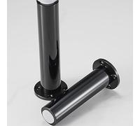 HFDASUENT Negro Patas Acrílicas para Sofá, Juego de 2 Moderno Patas Cortas DIY Pies de Soporte para Cocina Sofá Armario Cómoda Aparador Mesita de Noche Gabinete