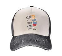 HFDGFJKKL Gorra de béisbol Rudy tamaño Normal, ¡_quot_Fun me Duele los pulmones!_quot_ Golfista Hombre de Lujo Icono Mujer Deportes Masculinos