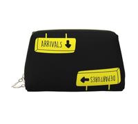 HFDGFJKKL Mochila Aviación Llegadas Salidas Señales de Aeropuerto Mujeres Cosmética Organizadora de Maquillaje de Viaje Bolsita Almacenamiento de artículos de aseo Regalo del Festival