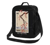HFDGFJKKL Mochila de hoy Mañana Festival de las Flores de Tokio con correa ajustable Bolsa térmica Bento reutilizable para el trabajo Regalo del Festival de la Playa de Picnic