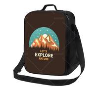 HFDGFJKKL Mochila: Exploremos la naturaleza con una bolsa térmica reutilizable de tirantes ajustables para el trabajo, regalo del Festival de Picnic Beach