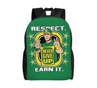 HFDGFJKKL Mochila John Cena s para mujeres y hombres Estudiantes de escuela y universidad Libro para portátil de 15 pulgadas Nunca te rindas Regalos de Halloween y Navidad