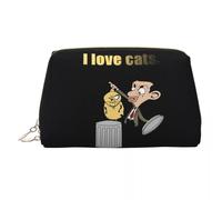 HFDGFJKKL Mochila Mr. Bean Dibujos animados para mujeres Bolsas de cosméticos Organizador de maquillaje de viaje Bolsillo Estuche de almacenamiento para artículos de aseo Regalo para el festival