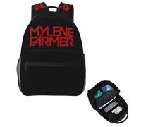 HFDGFJKKL Mochila Mylene Farmer, mochila de día Jeanne, libro infantil de gran capacidad, hombro para hombres, regalo del Festival de Mujeres