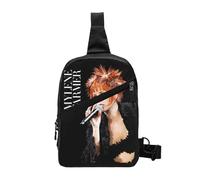 HFDGFJKKL Mochila Mylene Farmer, pecho francés, hombres, cabestrillo, pecho cruzado, viaje, senderismo, mochila de día regalo del Festival del hombro