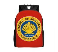 HFDGFJKKL Mochila personalizada Buen Camino De Santiago Compostela Peregrino Viaje Mujeres Hombres Escuela Portátil Libro Universidad Estudiante de Día de Día Regalo