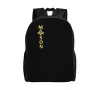 HFDGFJKKL Mochila personalizada Masonería Masonería Viaje Mujeres Hombres Libro de portátiles escolares Masonería Masónica Masonería Regalo para el Festival de Mochila Estudiantil Universitario