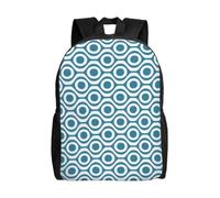 HFDGFJKKL Mochila Robins Egg Custom Blue Dot Wave Retro Pattern s para mujeres Hombres Libro de estudiante universitario para colegio Regalo para el Festival de Portátiles de 15 pulgadas