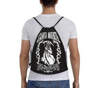 HFDGFJKKL Mochila Santa Muerte española Casual Portales de cordones Libros de almacenamiento para viajes Regalo del Festival Escolar
