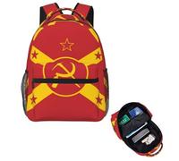 HFDGFJKKL Mochila Vladimir Ilich Lenin Marxismo CCCP Comunismo Socialismo Mochila Niños Libro Escuela Festival del Hombro regalo