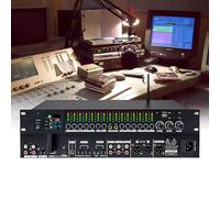 HFDJRWK Ecualizador Gráfico Profesional, Mezclador de Karaoke/procesador de Reverberación, Procesador de Audio, Admite Ajuste de Volumen del Micrófono, Adecuado for Bodas, Conciertos y Bares.