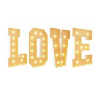 HFDJRWK Letras Iluminadas de Neón Love, Letreros de Letras Led Que Funcionan con Baterías, Marcos Precortados, Adecuados for Propuestas, Aniversarios y Decoraciones de Bodas(100cm)