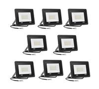 HFDJRWK Luz de Seguridad for Exteriores de 30W, Reflector Led for Exteriores de 2100Lm, Adecuado for Garaje, Patio Trasero, Jardín, Porche(8pcs)