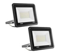 HFDJRWK Luz de Trabajo Led de 100 W, Reflector for Exteriores de 7000 LM, Luz de Seguridad for Exteriores Impermeable Ip66, Adecuada for Parques de Atracciones, Jardines y Patios(2pcs)