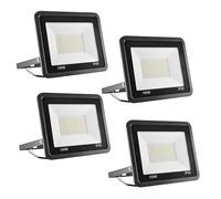 HFDJRWK Luz de Trabajo Led de 100 W, Reflector for Exteriores de 7000 LM, Luz de Seguridad for Exteriores Impermeable Ip66, Adecuada for Parques de Atracciones, Jardines y Patios(4pcs)