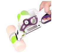 HFDJRWK Portable Manual Barcode applicator Gun Label Printer, Round and Square Label Printer, Suitable for supermarkets, Courier Services, and Shopping centres Label Dispenser(YH-30)