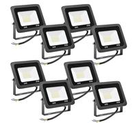 HFDJRWK Reflector Led for Exteriores de 20 W, Luz de Seguridad Externa Impermeable Ip66, Adecuada for Luces de Trabajo en Patios, Parques de Atracciones, Césped, Garajes(8pcs)