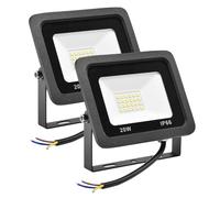 HFDJRWK Reflector Led for Exteriores de 20 W, Luz de Seguridad Externa Impermeable Ip66, Adecuada for Luces de Trabajo en Patios, Parques de Atracciones, Césped, Garajes(2pcs)