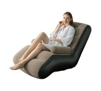 HFDJRWK Silla plegable portátil con respaldo de terciopelo, sofá inflable, ligero, compacto, estilo moderno con reposabrazos, adecuado para el hogar y la sala de estar