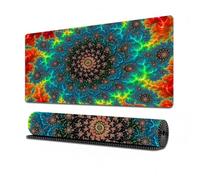HFDTGD Gran Alfombrilla Raton Ordenador Impermeable Formas Geometricas o Tu Imagen Personalizada 800x400mm Superficie Lisa Base Goma Antideslizante para Trabajar Jugar Portatil