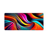 HFDTGD Gran Alfombrilla Raton Ordenador Impermeable Formas Geometricas o Tu Imagen Personalizada 800x400mm Superficie Lisa Base Goma Antideslizante para Trabajar Jugar Portatil
