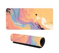HFDTGD Gran Alfombrilla Raton Ordenador Impermeable Formas Geometricas o Tu Imagen Personalizada 800x400mm Superficie Lisa Base Goma Antideslizante para Trabajar Jugar Portatil