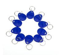 HFeng 100pcs Azul Llavero de Control de Acceso RFID Proximity EM4100 TK4100 125 Khz para Puerta, Sistema de Bloqueo Eléctrico, Etiqueta de Identificación Inteligente