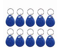 HFeng 125KHz T5577 / EM4305 Llaves RFID grabables Etiquetas Token NFC Identificación de proximidad Tarjeta de Control de Acceso Clave de Seguridad para Sistema de Entrada de Seguridad Color Azul (10)