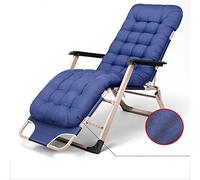 HFERTSCN Cama Plegable Cero Gravedad Patio sillón de Gran tamaño con Soporte de reclinable Ajustable Acolchado 300 kg 3 Colores: Ideal para Accesorio de Patio al Aire Libre (Color: Azul) FANDIAO
