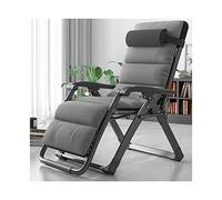HFERTSCN Cero sillón de salón de Gravedad reclinadores con Almohadas y reposapiés de Masaje sillón de Patio reclinable Plegable al Aire Libre FANDIAO