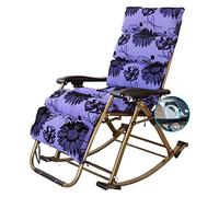 HFERTSCN Mecedora portátil al Aire Libre con Cojines al Aire Libre Plegable sillón reclinable sillón para Acampar Patio (2 5) FANDIAO