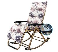 HFERTSCN Mecedora portátil al Aire Libre con Cojines al Aire Libre Plegable sillón reclinable sillón para Acampar Patio (2 3) FANDIAO