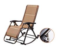 HFERTSCN Mecedoras al Aire Libre para Adultos sillas reclinables Plegables jardín Solar sillas reclinables sillas de césped Plegables MAX.250 kg FANDIAO