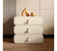 HFERTSCN Palabra Nocturna Nocturna, mesitas de Noche de liquidación, Mesa Auxiliar de Altavoces Bluetooth, mesita de Noche con 3 cajones, Poses de Noche Modernos, Estante de Almacenamiento Abierto,