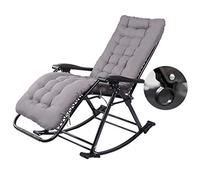 HFERTSCN Rocking Sirken con Cojines Plegables sillones de la césped al Aire Libre Sunger reclinable jardín sillón reclinable sillas de Plataforma de Playa MAX.250 kg FANDIAO