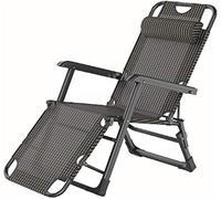 HFERTSCN Silla de Cubierta reclinable Plegable, sillas Plegables Cama tumbonger sillas reclinables de Metal Ajustables jardín reclinando sillas de Relajante al Aire Libre, soldator Necesito FANDIAO