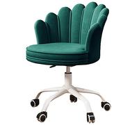 HFERTSCN Silla de Escritorio de Oficina ergonómica con Respaldo Festoneado y Ruedas Altura de Asiento Ajustable Altura giratoria para la Oficina en casa Silla de Oficina cómoda y Elegante FANDIAO