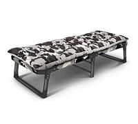 HFERTSCN Silla de Gravedad Cero, Cama Plegable, reclinable de la Oficina multifunción de la Siesta de la NAP Individual (Gris con un colchón) FANDIAO