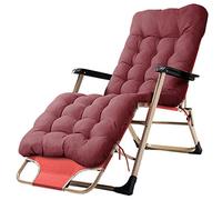 HFERTSCN Silla de Gravedad Cero salón reclinadores Plegables césped césped tumbonas reclinables con cojín para la Playa del Patio Trasero Junto a la Piscina FANDIAO