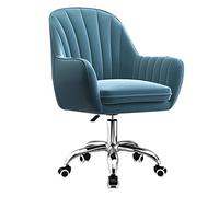 HFERTSCN Silla de Oficina Ajustable ergonómica Silla de Escritorio Giratorio Silla de tareas ejecutivas Azules con Ruedas para el hogar y la Oficina Usan cómodos Asientos de computadora FANDIAO