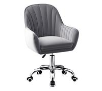 HFERTSCN Silla de Oficina de Altura Ajustable ergonómica Silla Acento Acento Silla de Trabajo para el hogar Silla ejecutiva con Ruedas Asientos de computadora Gris Elegantes para el Trabajo FANDIAO