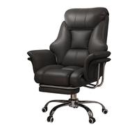 HFERTSCN Silla de Oficina ergonómica 360 ° Silla de Escritorio reclinable giratoria con Altura Ajustable cómoda Silla de computadora de Cuero para Uso doméstico y de Oficina FANDIAO